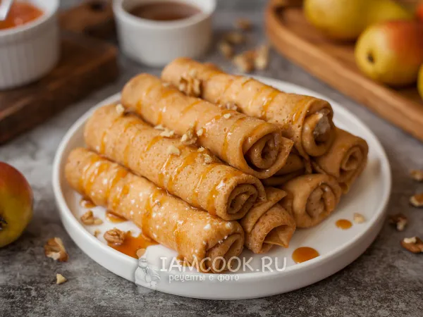 Фото блюда: Блины на вареной сгущенке