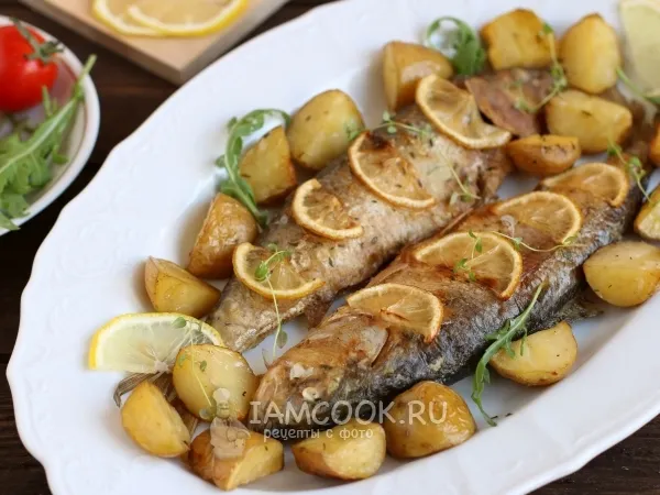 Фото блюда: Селёдка с картошкой в духовке