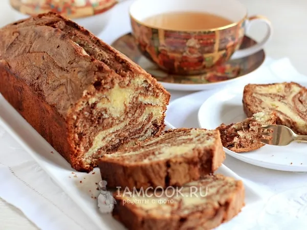 Фото блюда: Мраморный кекс от Поля Бокюза