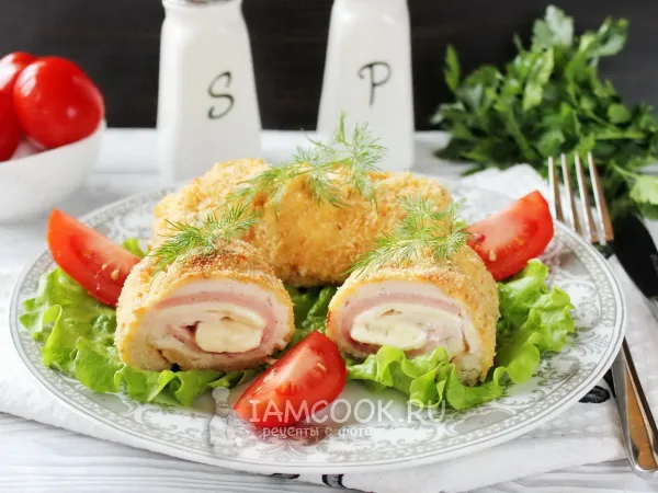 Фото блюда: Кордон блю в духовке (из курицы)