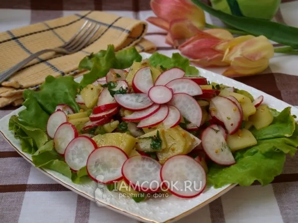 Фото блюда: Картофельный салат с редисом