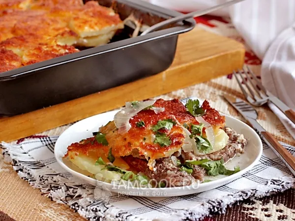 Фото блюда: Мясо по-французски в духовке