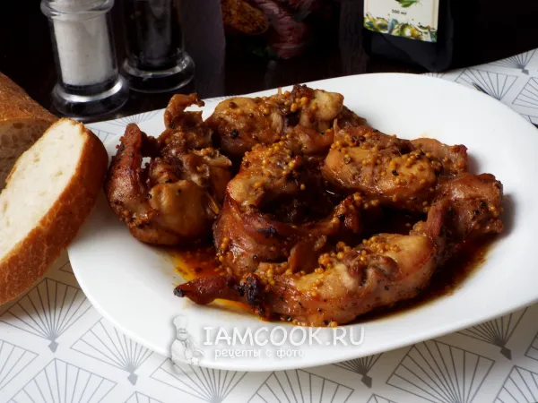Фото блюда: Кролик в медово-горчичном соусе
