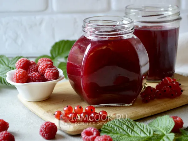 Фото блюда: Желе из красной смородины и малины