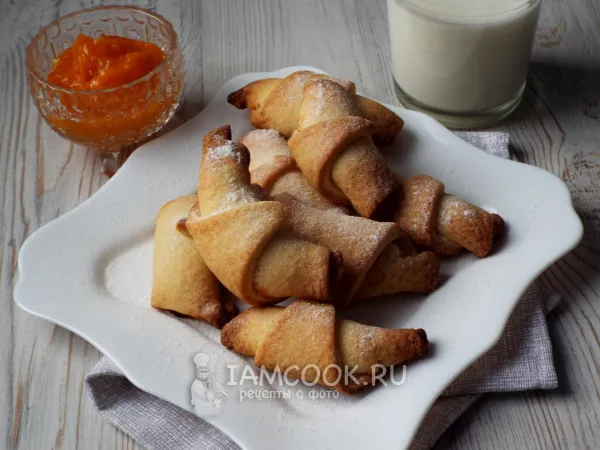 Фото блюда: Рогалики с тыквой