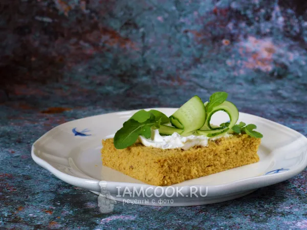 Фото блюда: ПП-хлеб из отрубей в микроволновке