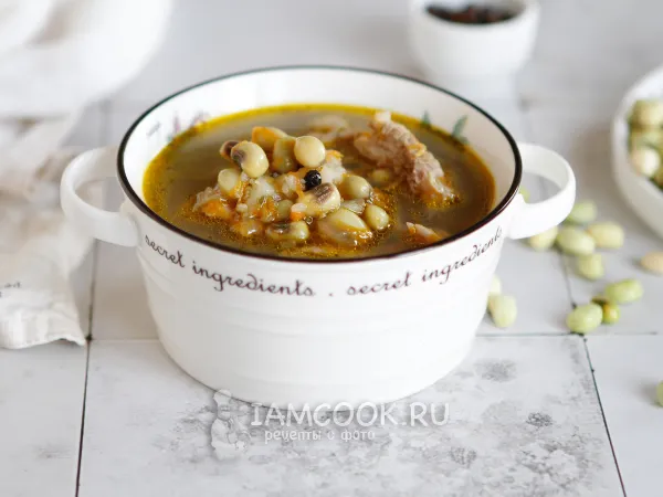 Фото блюда: Суп с зеленой фасолью (Черный глаз)