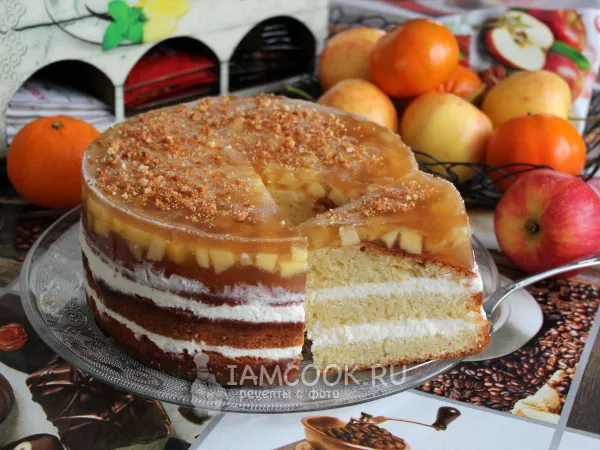 Фото блюда: Торт «Яблочные облака»