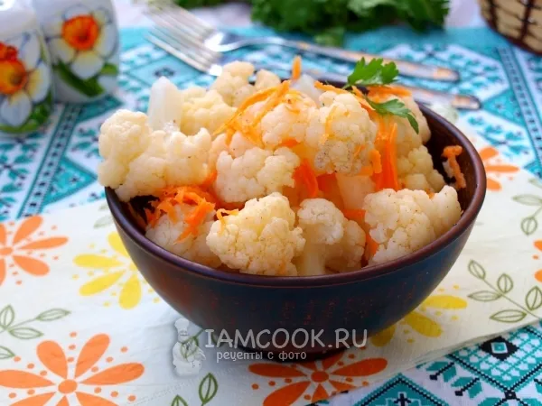 Фото блюда: Быстрая маринованная цветная капуста