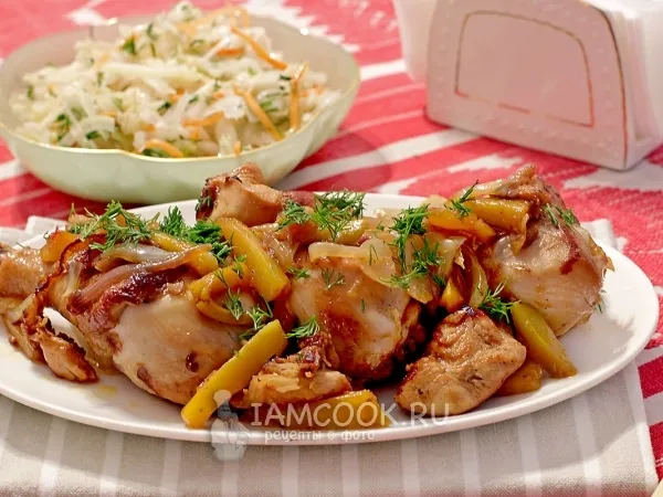 Фото блюда: Курица в маринаде из аджики