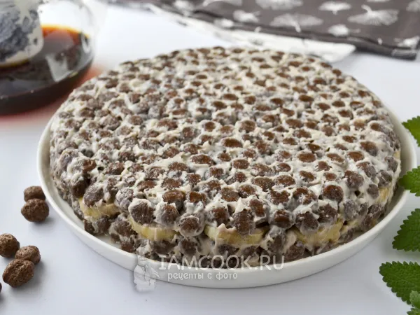 Фото блюда: Торт из сухого завтрака (шоколадных шариков)