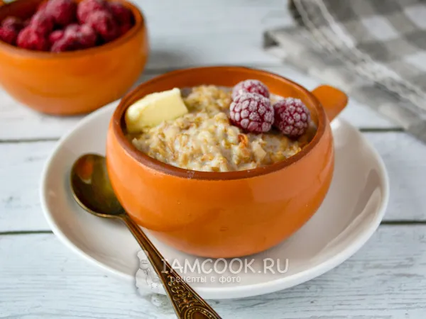Фото блюда: Овсяная каша в аэрогриле (на молоке и воде)