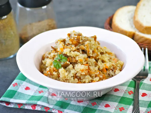 Фото блюда: Киноа с грибами