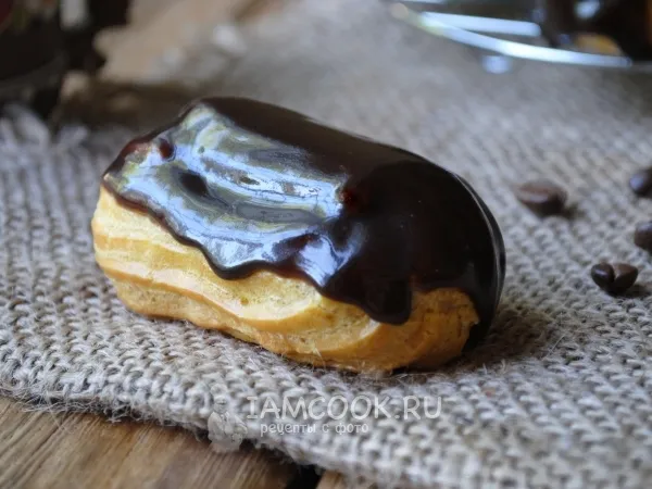 Фото блюда: Шоколадная глазурь для эклеров (+эклеры)