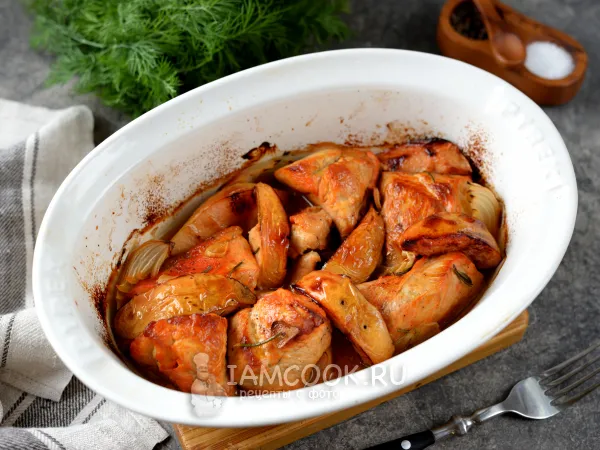 Фото блюда: Индейка с айвой в духовке