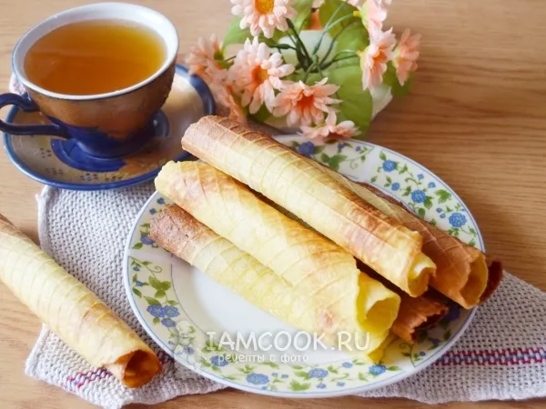 Фото блюда: Вафли в электровафельнице хрустящие