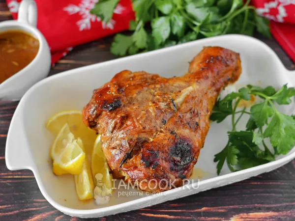 Фото блюда: Голень индейки без кости в духовке