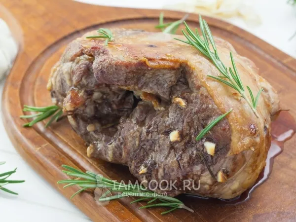 Фото блюда: Баранина с чесноком