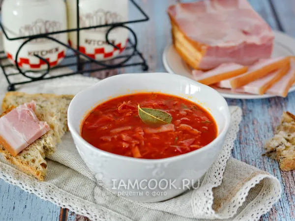 Фото блюда: Борщ с фаршем