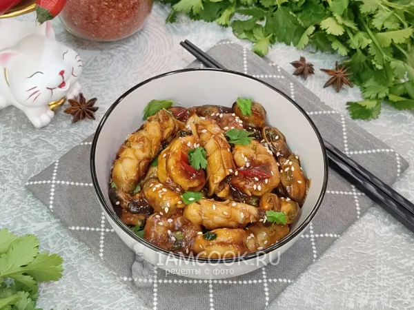 Фото блюда: Морепродукты в кисло-сладком соусе