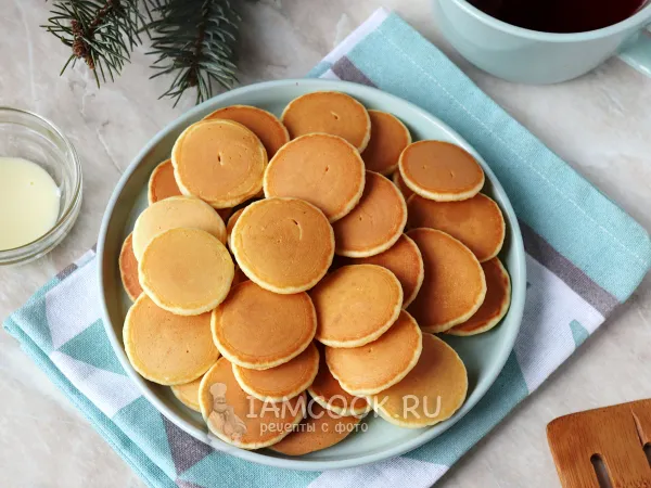 Фото блюда: Мини-панкейки на молоке