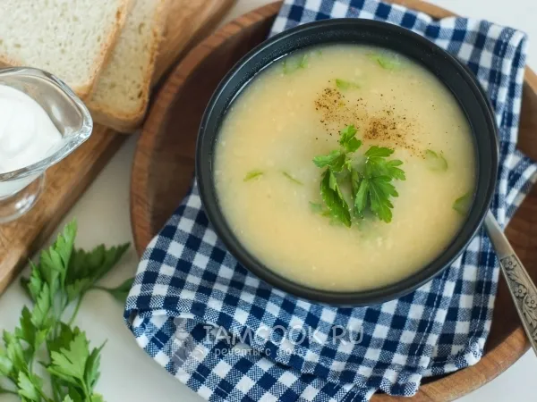 Фото блюда: Каталонский картофельный суп-пюре с бобами