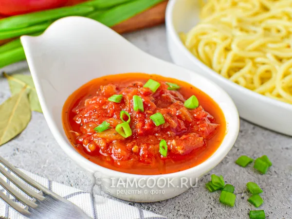 Фото блюда: Диетический соус для макарон (ПП)