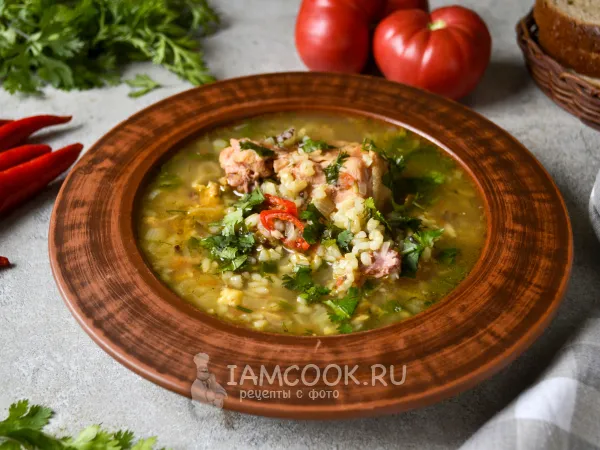 Фото блюда: Суп харчо с тушенкой