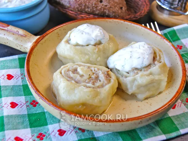 Фото блюда: Ленивые манты на сковороде