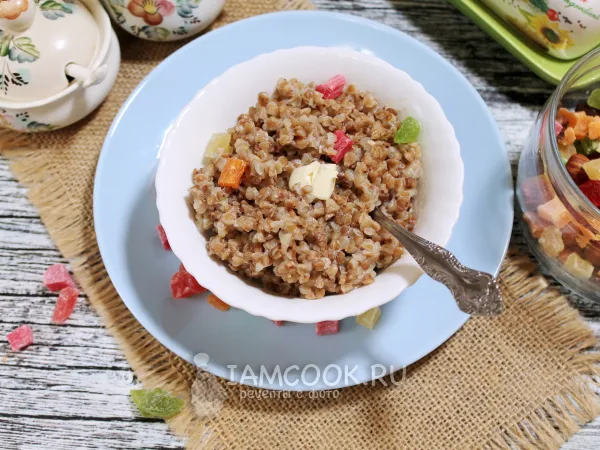 Фото блюда: Гречневая каша на молоке в микроволновке