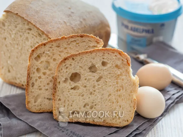 Фото блюда: Пшеничный хлеб на пшеничной закваске