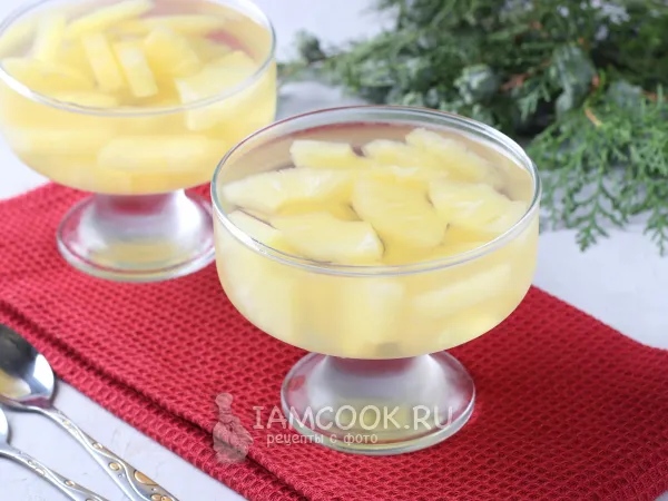 Фото блюда: Желе из консервированных ананасов