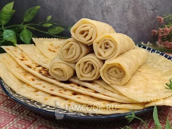 Фото блюда: Кутабы с творогом и сыром