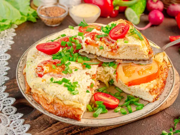 Фото блюда: Омлет с кабачками в мультиварке