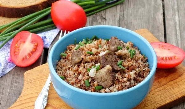 Фото блюда: Каша гречневая с мясом