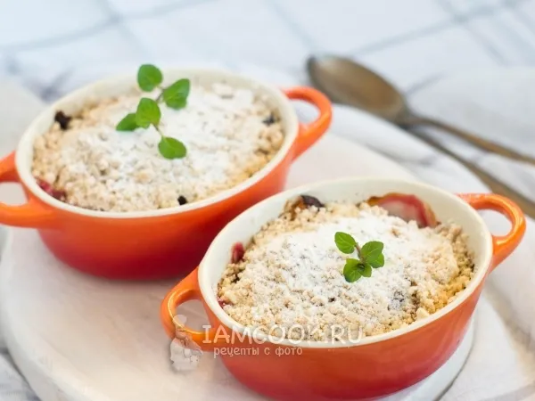 Фото блюда: Крамбл со сливами