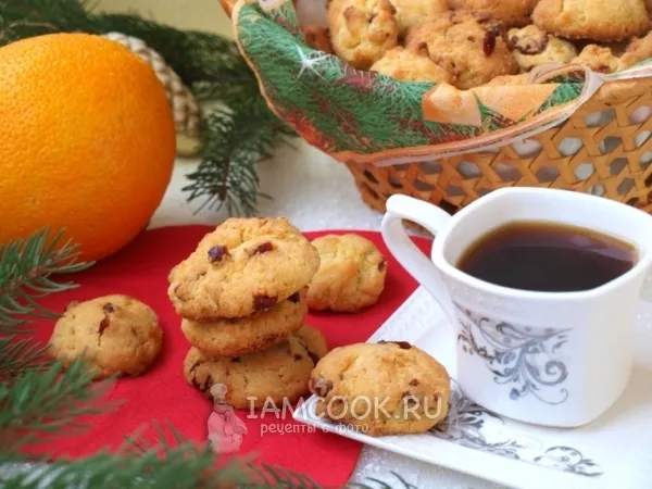 Фото блюда: Рождественское печенье с клюквой