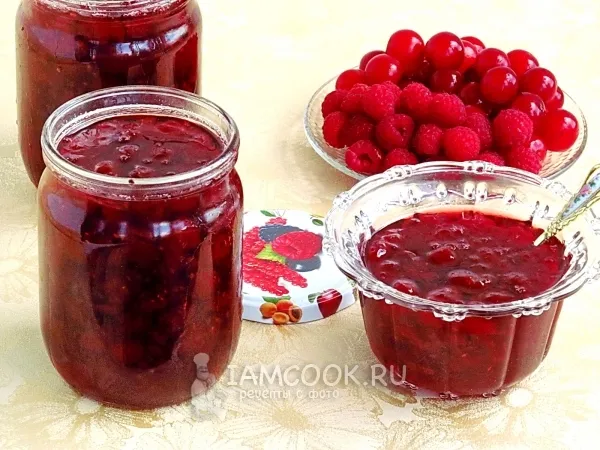 Фото блюда: Варенье из вишни с малиной