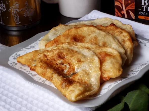 Фото блюда: Лепешки с щавелем на сковороде (сладкие)