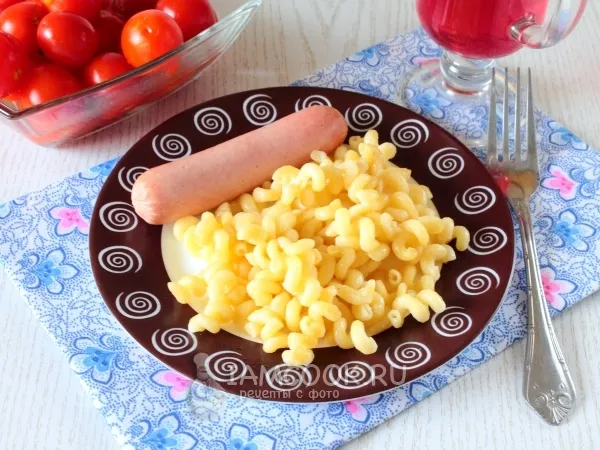 Фото блюда: Макароны (рожки) в мультиварке