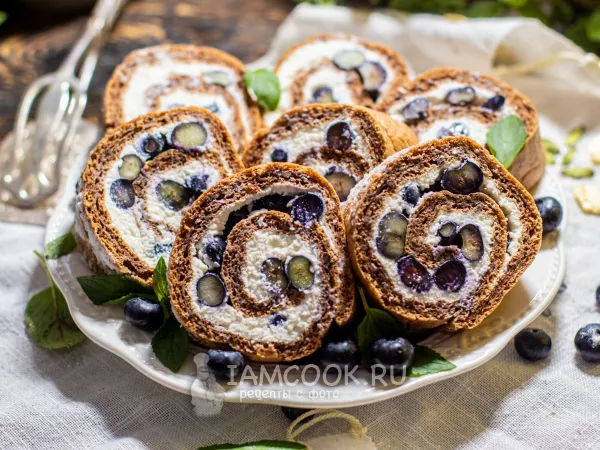 Фото блюда: Шоколадный рулет ПП