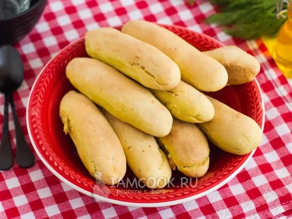 Фото блюда: Хлебные палочки с пряностями на кефире