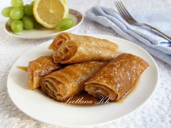 Фото блюда: Блинчики с яблоками