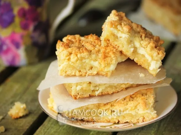 Фото блюда: Тёртый пирог с творогом
