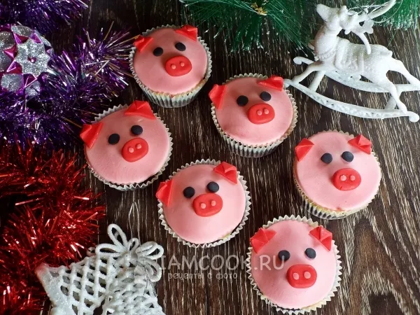 Фото блюда: Маффины «Свинки»