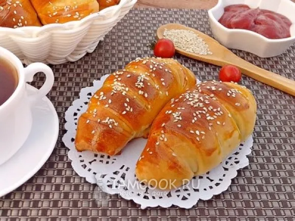 Фото блюда: Сосиски в тесте в духовке