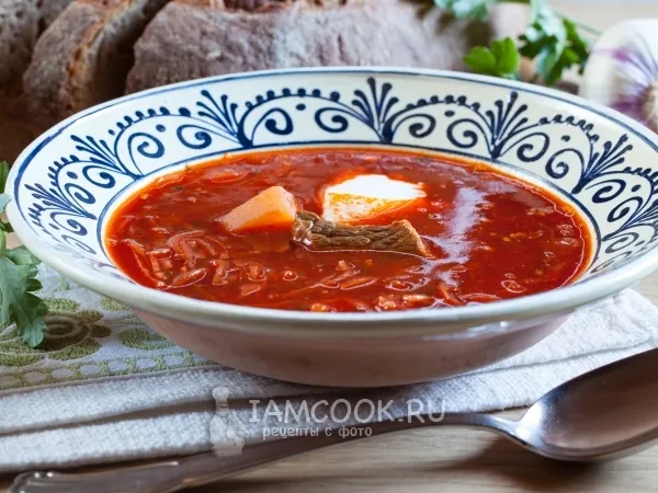 Фото блюда: Борщ классический с мясом