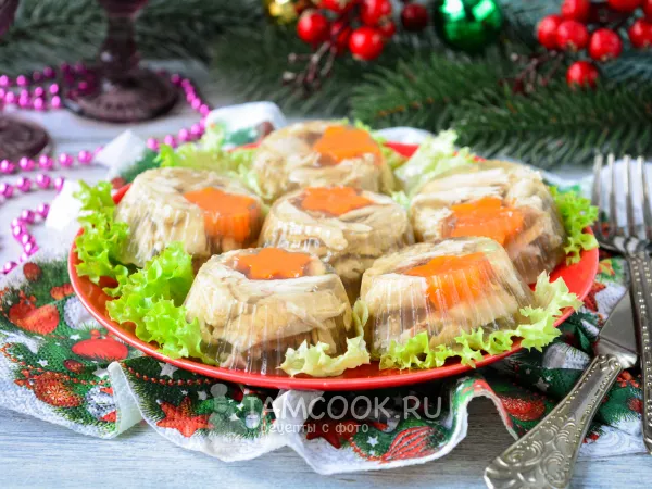 Фото блюда: Заливное из куриных окорочков