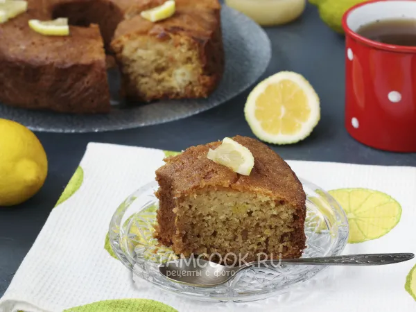 Фото блюда: Лимонный манник без яиц и муки