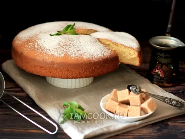 Фото блюда: Бисквит с молоком и растительным маслом